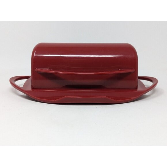 Kitchen Concepts Unlimited "Better Dish" Butterie Flip-Top Butter Dish Red - Picture 1 of 8